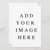 5 x 7インチカスタムプリント 招待状 (正面/裏面)