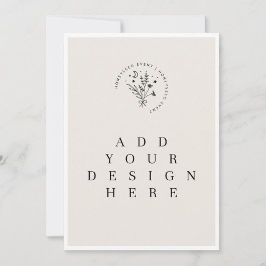 5 x 7インチカード 招待状 (正面)