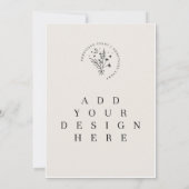 5 x 7インチカード 招待状 (裏面)