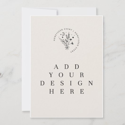 5 x 7インチカード 招待状 (裏面)