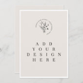 5 x 7インチカード 招待状 (正面/裏面)