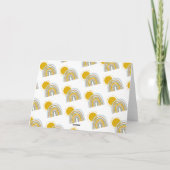 5 x 7インチサンシャインパステルレインボーサンキューカード カード (裏面)