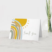 5 x 7インチサンシャインパステルレインボーサンキューカード カード (正面)