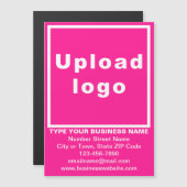 5 x 7インチピンクの磁気カードにビジネスブランド (正面/裏面)