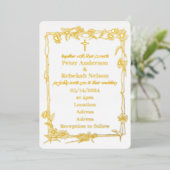 5" x 7インチフォイル結婚式招待状 箔招待状 (立ち正面)