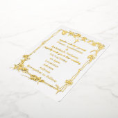 5" x 7インチフォイル結婚式招待状 箔招待状 (回転した状態)