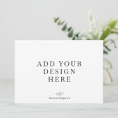 5 x 7インチランドスケープのホリデーカード印刷 シーズンカード (スタンド正面)