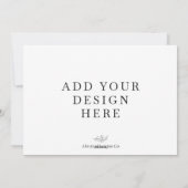 5 x 7インチランドスケープのホリデーカード印刷 シーズンカード (裏面)