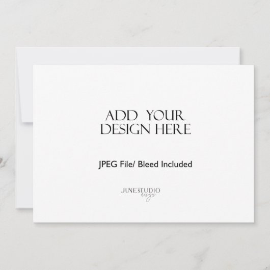 5 x 7インチランドスケープ・カード印刷 サンキューカード (正面)