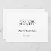 5 x 7インチランドスケープ・カード印刷 サンキューカード (正面/裏面)