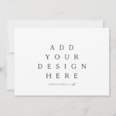 5 x 7インチ横置きランドスケープ・カード 招待状 (裏面)