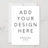 5 x 7インチ磁気カード印刷 マグネット招待状 (正面)