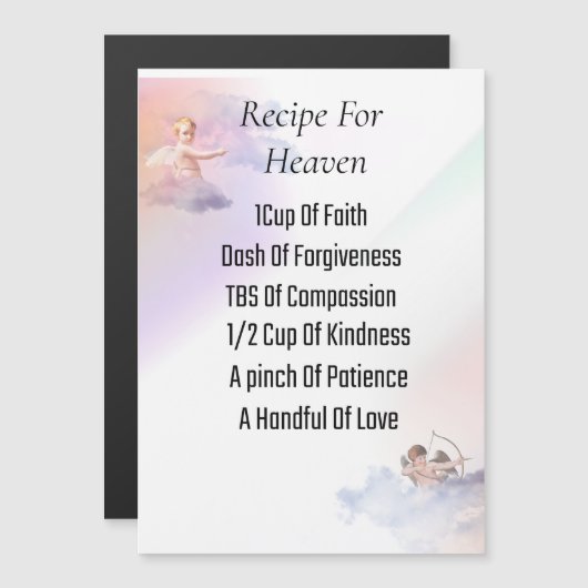 5 x 7インチ磁気カード (正面/裏面)