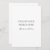 5 x 7インチ結婚式 プログラム、両面 招待状 (正面/裏面)