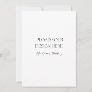 5 x 7インチ結婚式 プログラム、両面 招待状