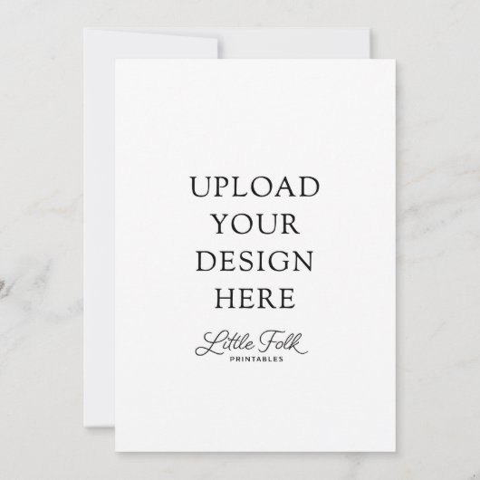 5 x 7インチ 招待状 (裏面)