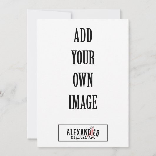 5 x 7インチA7垂直フラット招待状 セーブザデート (正面)