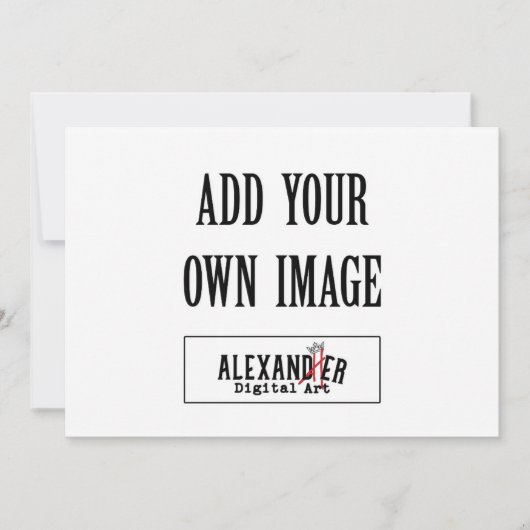 5 x 7インチA7水平フラット招待状 セーブザデート (正面)