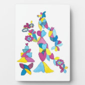 5 x 7イーゼルバックフレームの花嫁の彫刻 フォトプラーク (正面)