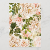 5 x 7エレガントバラ結婚のテーブル番号 (裏面)