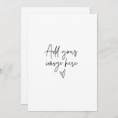 5 x 7カスタムウェディング招待状ホリデーフォトカード 招待状 (正面/裏面)