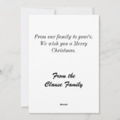 5 x 7クリスマスカード シーズンカード (裏面)