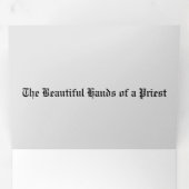 5 x 7グリーティングカード、司祭への贈り物、ディーコン 三つ折りカード (内部最初)