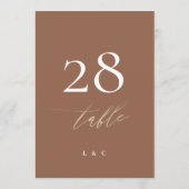 5 x 7テラコッタボエレガントホ金ゴールド結婚の数 (裏面)