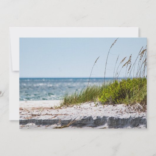 5 x 7ビーチ横向きグリーテ空白のィングカード サンキューカード (正面)