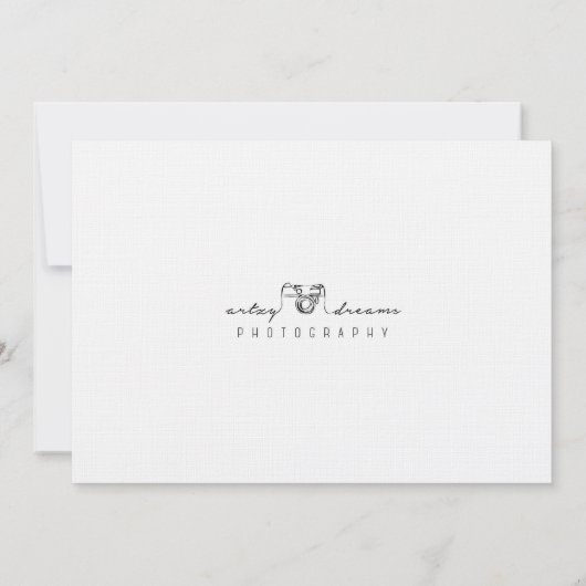 5 x 7ビーチ横向きグリーテ空白のィングカード サンキューカード (裏面)