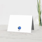 5 x 7フォイル折りグリーティングカード、色：シルバー、M 箔グリーティングカード (裏面)