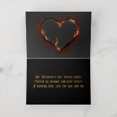 5 x 7フォイル折りグリーティングカード、色：シルバー、M 箔グリーティングカード (内側レイダウン)