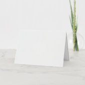 5 x 7フォイル折りグリーティングカード、色：シルバー、M 箔グリーティングカード (正面)