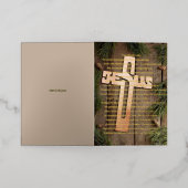 5 x 7フォイル折り畳みグリーティングカード、カラー：金ゴールド、メッド 箔グリーティングカード (外側レイダウン)