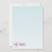 5 x 7フォト卒業パーティー招待状トロピカルフロロ 招待状 (裏面)