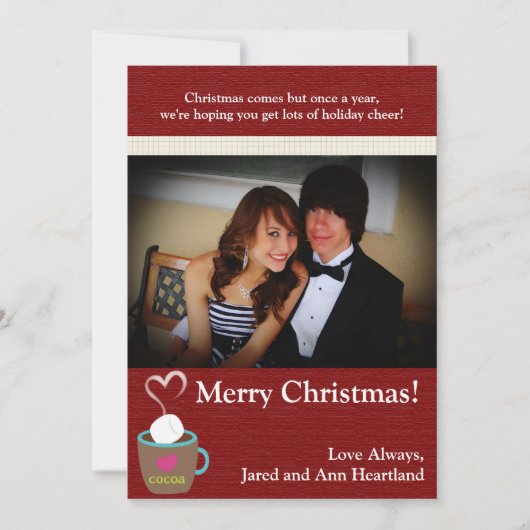 5 x 7ホットカップオブココ招待状 招待状 (正面)