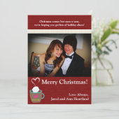 5 x 7ホットカップオブココ招待状 招待状 (スタンド正面)