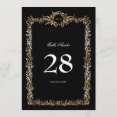 5 x 7モノグラムブラック金ゴールドリース表 (裏面)