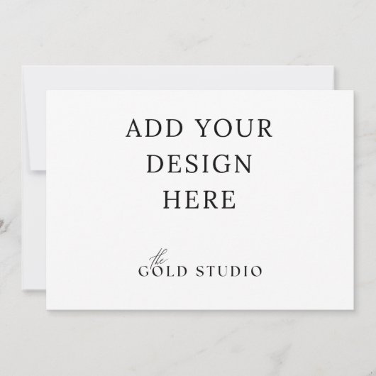 5 x 7ランドスケープ招待状空白のテンプレート 招待状 (正面)