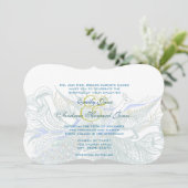 5 x 7ヴィンテージピーコックバード結婚式招待状 招待状 (スタンド正面)