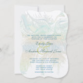 5 x 7ヴィンテージピーコックバード結婚式招待状 招待状 (裏面)