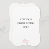 5 x 7両面招待状テンプレートポートレート 招待状 (正面/裏面)