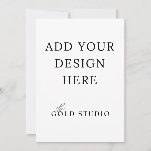 5 x 7両面招待状テンプレートポートレート 招待状 (正面)