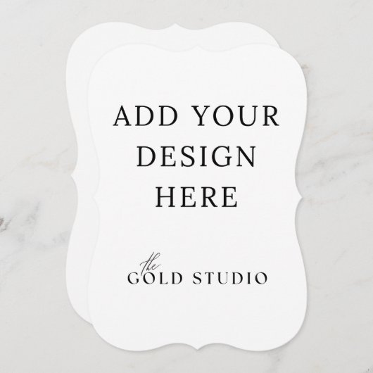 5 x 7両面招待状テンプレートポートレート 招待状 (正面/裏面)