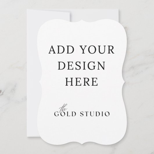 5 x 7両面招待状テンプレートポートレート 招待状 (裏面)