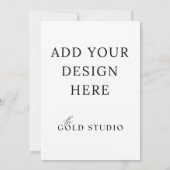 5 x 7両面招待状テンプレート（縦向き） 招待状 (裏面)