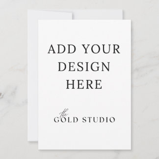 5 x 7両面招待状テンプレート（縦向き） 招待状