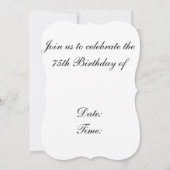 5 x 7招待状ブラケットのヒールと帽子 招待状 (裏面)