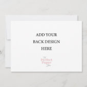 5 x 7横型招待状 招待状 (裏面)