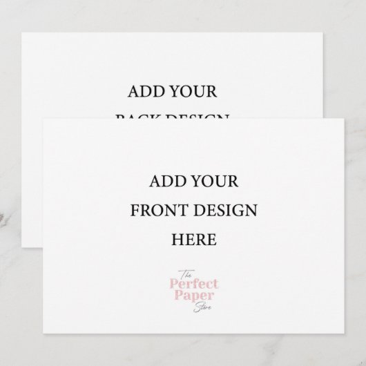 5 x 7横型招待状 招待状 (正面/裏面)